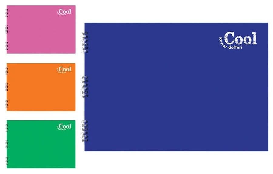 Cool 35x50 Spiralli PP Kapak 15 yp Resim Defteri