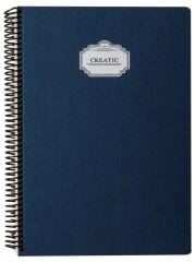 Fabio Ricci Creatic A4 Spiralli Sert Kapak 80 yp Çizgili Defter