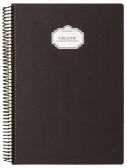 Fabio Ricci Creatic A4 Spiralli Sert Kapak 80 yp Çizgili Defter