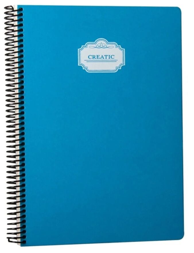 Fabio Ricci Creatic A4 Spiralli Sert Kapak 120 yp Çizgili Defter