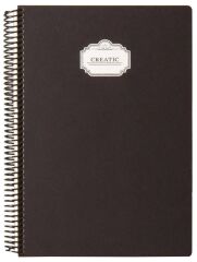 Fabio Ricci Creatic A4 Spiralli Sert Kapak 120 yp Çizgili Defter
