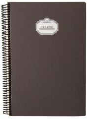 Fabio Ricci Creatic A4 Spiralli Sert Kapak 120 yp Çizgili Defter