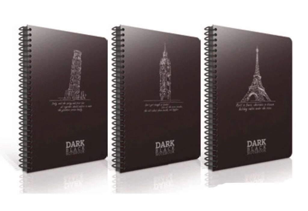 Dark A4 Spiralli PP Kapak 50 yp Çizgisiz Defter