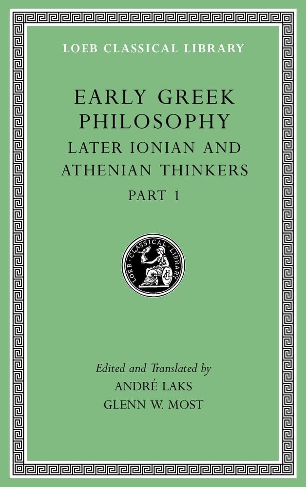 L 529 Early Greek Philosophy, Vol VI