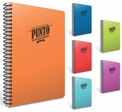 Punto A4 Spiralli PP Kapak 200 yp Kareli