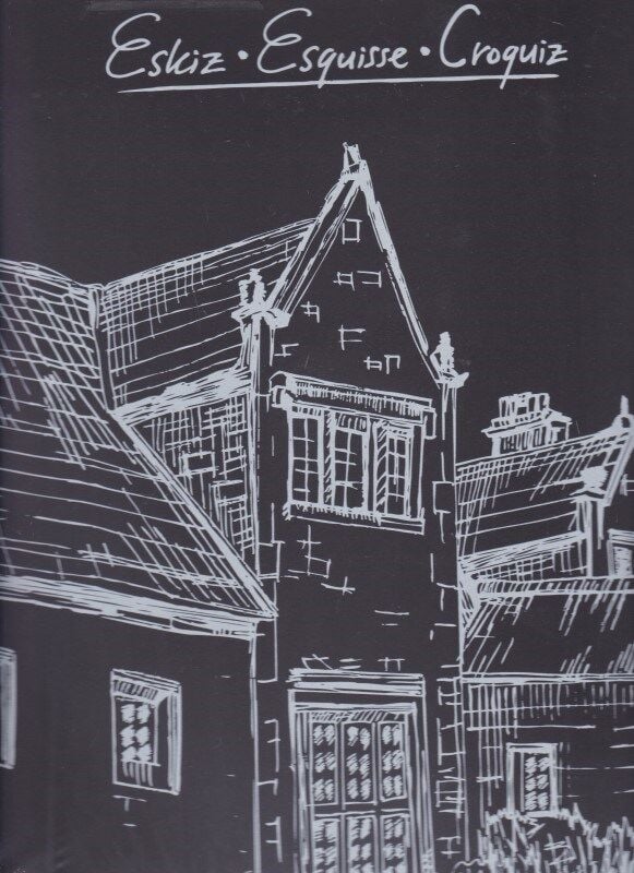 Container A3 Siyah Eskiz Defteri