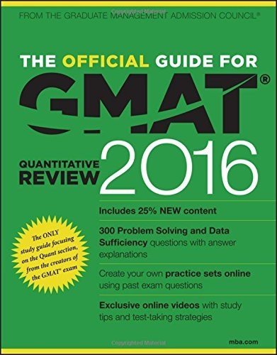 Official Guide for GMAT Quantitative Review 2016