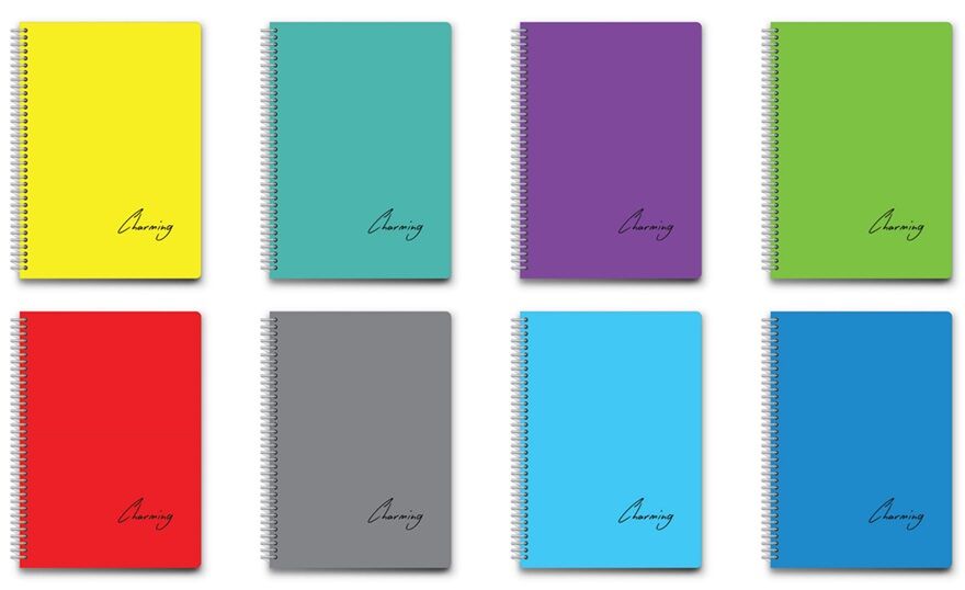 Tokaç Charming A5 Spiralli PP Kapak 96 yp Çizgili