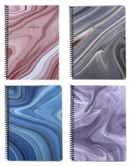 Classic Marble A4 Spiralli Karton Kapak 80 yp Kareli