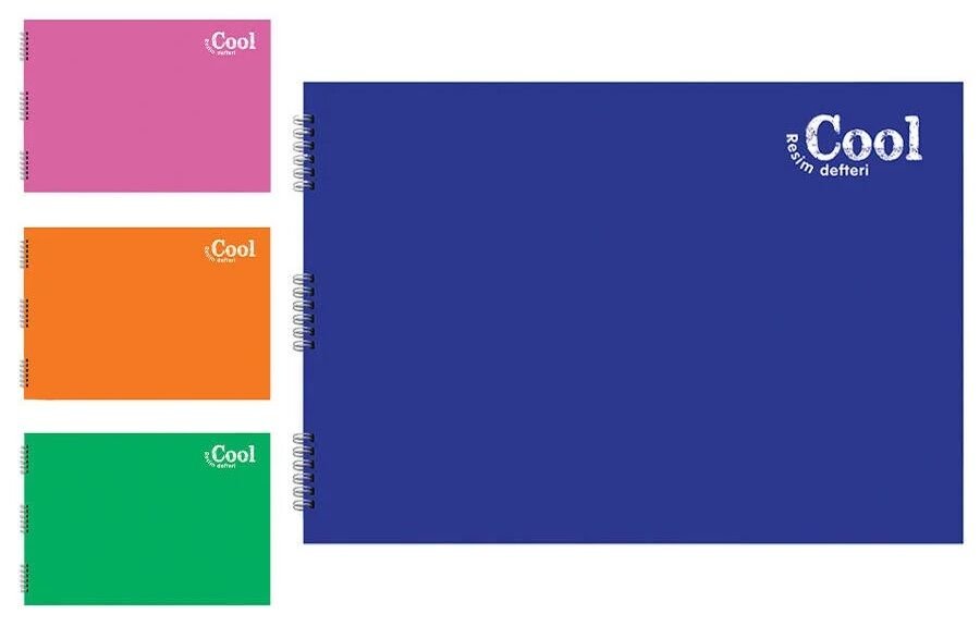 Cool 35x50 Spiralli PP Kapak 15 yp Resim Defteri