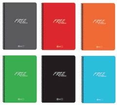 Free A5 Spiralli PP Kapak 80 yp Kareli