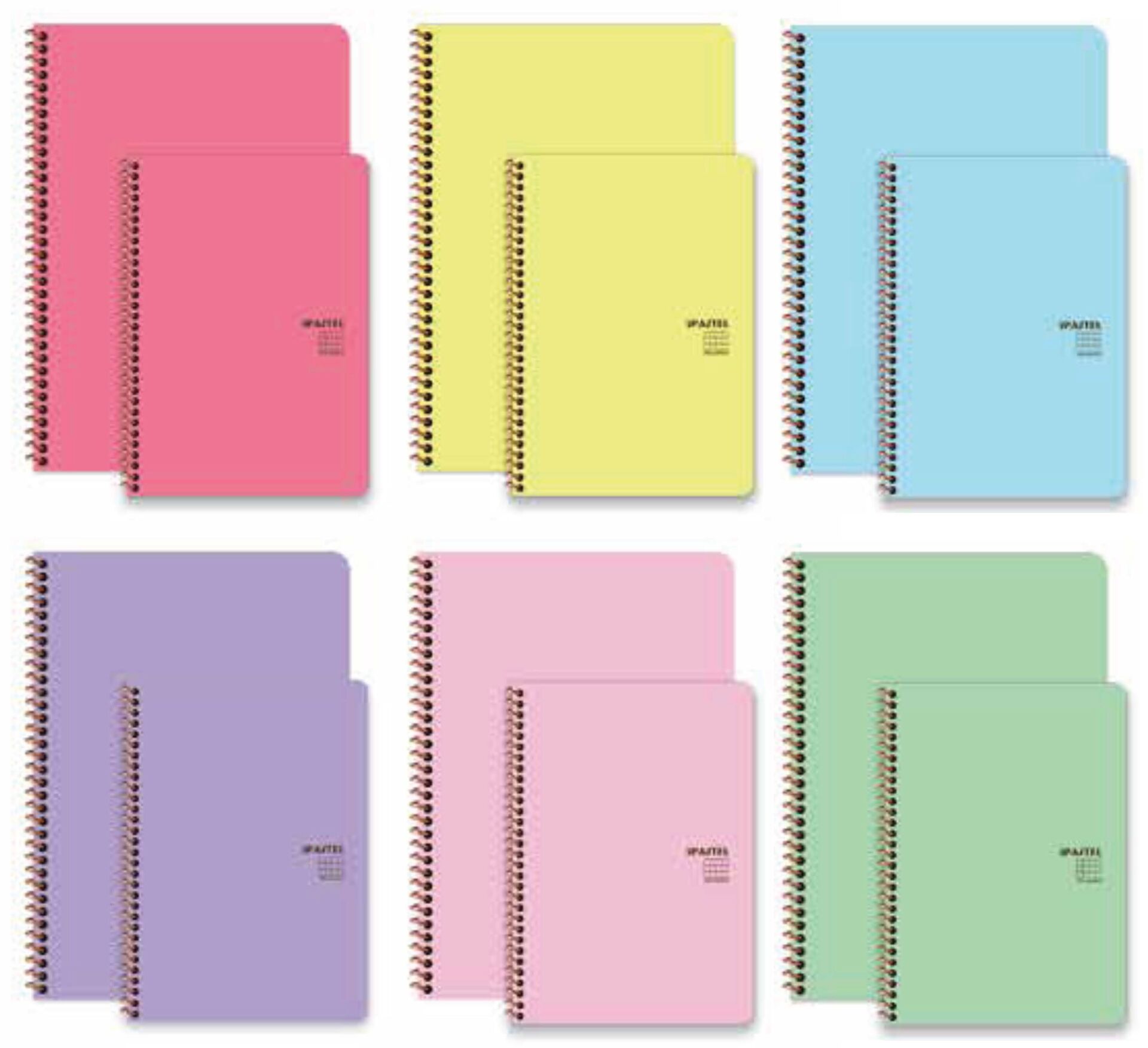 Pastel Note A4 Spiralli PP Kapak 120 yp Kareli
