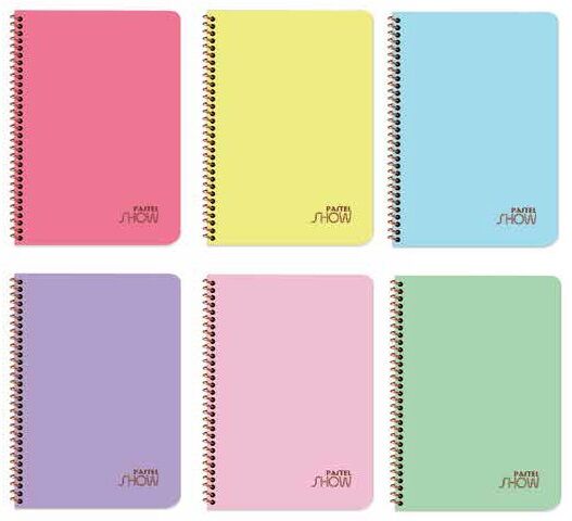 Pastel Show A4 Spiralli PP Kapak 120 yp Kareli