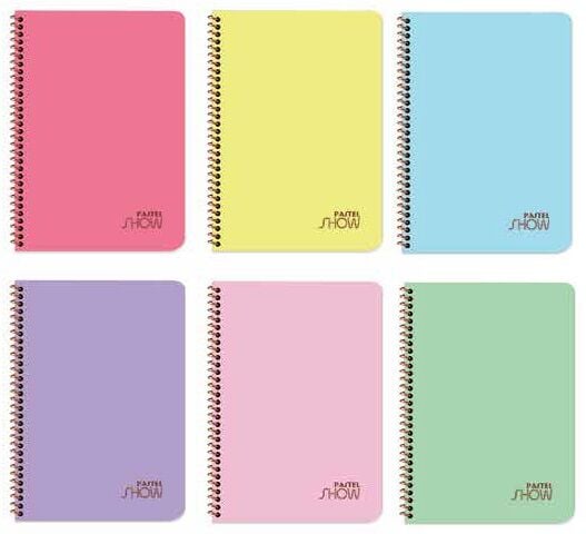 Pastel Show A4 Spiralli PP Kapak 120 yp Kareli
