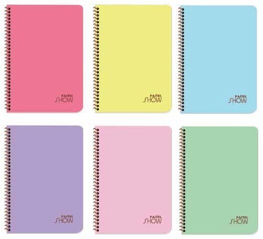 Pastel Show A5 Spiralli PP Kapak 72 yp Çizgili