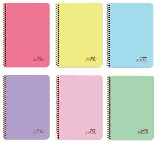 Pastel Show A5 Spiralli PP Kapak 96 yp Kareli