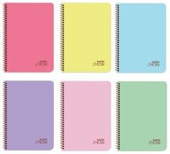 Pastel Show A5 Spiralli PP Kapak 96 yp Kareli