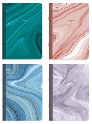 Uninote Marble 18,5x26 Tel Dikişli Kuşe Kapak 48 yp Kareli