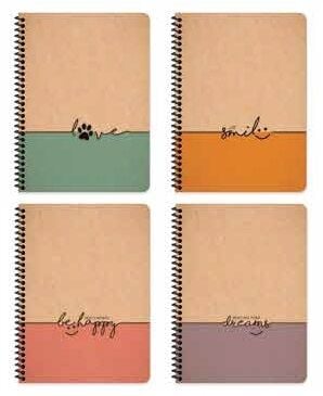 Words 17x24 Spiralli Kraft Kapak 80 yp Noktalı