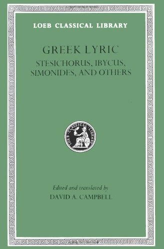 L 476 Greek Lyric, Vol III