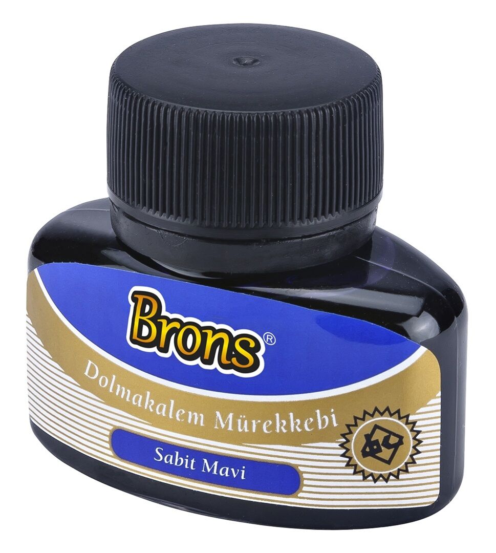 Brons Yazı Mürekkebi 35cc Mavi