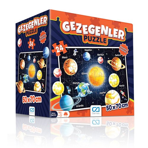 Gezegenler - 24 Parça Eğitici Yer Puzzle