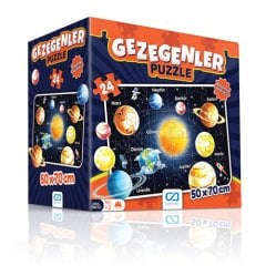 Gezegenler - 24 Parça Eğitici Yer Puzzle