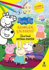 Renkler Çıldırdı - Peppa Pig Çıkartmalı Boyama Partisi