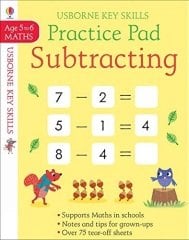 Subtracting Practice Pad 5-6