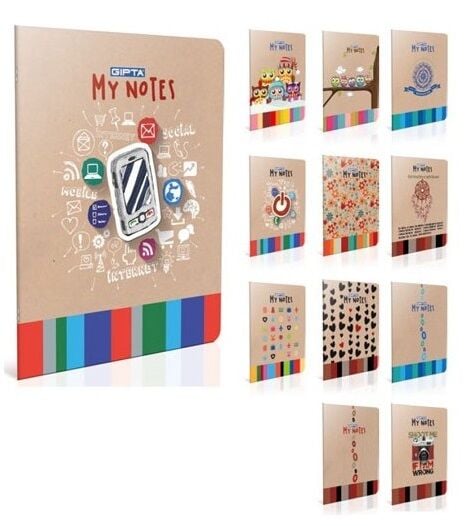 My Notes A4 Tel Dikiş PP Kapak 80 yp Kareli