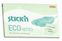 Gıpta Eco Notes Yapışkanlı Not Kağıdı 76x127 100 yp Pastel Yeşil