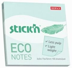 Gıpta Eco Notes Yapışkanlı Not Kağıdı 76x76 100 yp Pastel Mavi