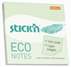 Gıpta Eco Notes Yapışkanlı Not Kağıdı 76x76 100 yp Pastel Yeşil