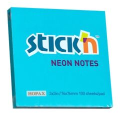 Gıpta Yapışkanlı Not Kağıdı 76x76 100 yp Neon Mavi