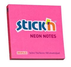 Gıpta Yapışkanlı Not Kağıdı 76x76 100 yp Neon Pembe