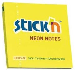 Gıpta Yapışkanlı Not Kağıdı 76x76 100 yp Neon Sarı