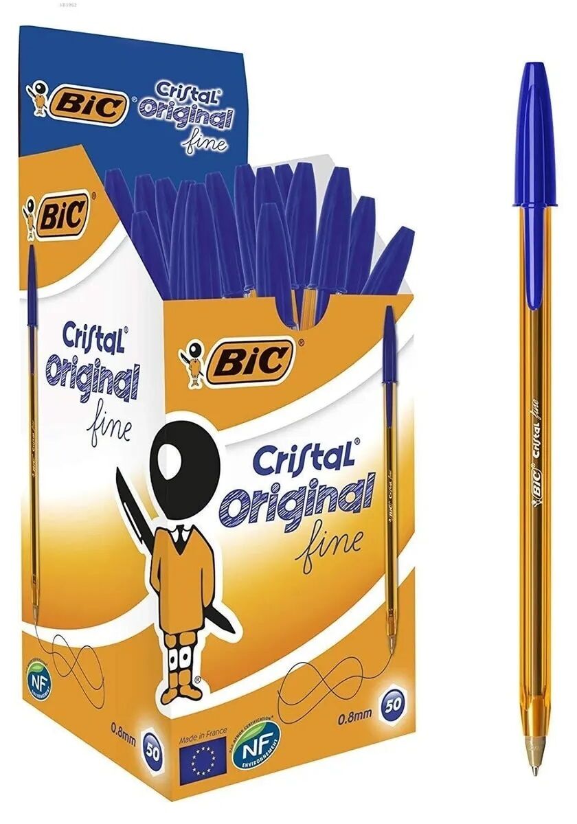 Bic Cristal Fine Tükenmez Kalem Mavi