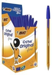 Bic Cristal Fine Tükenmez Kalem Mavi