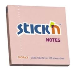 Gıpta Yapışkanlı Not Kağıdı 76x76 100 yp Pastel Pembe