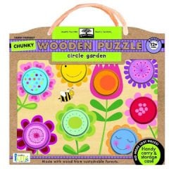 Green Start Circle Garden Chunky Wooden Puzzle