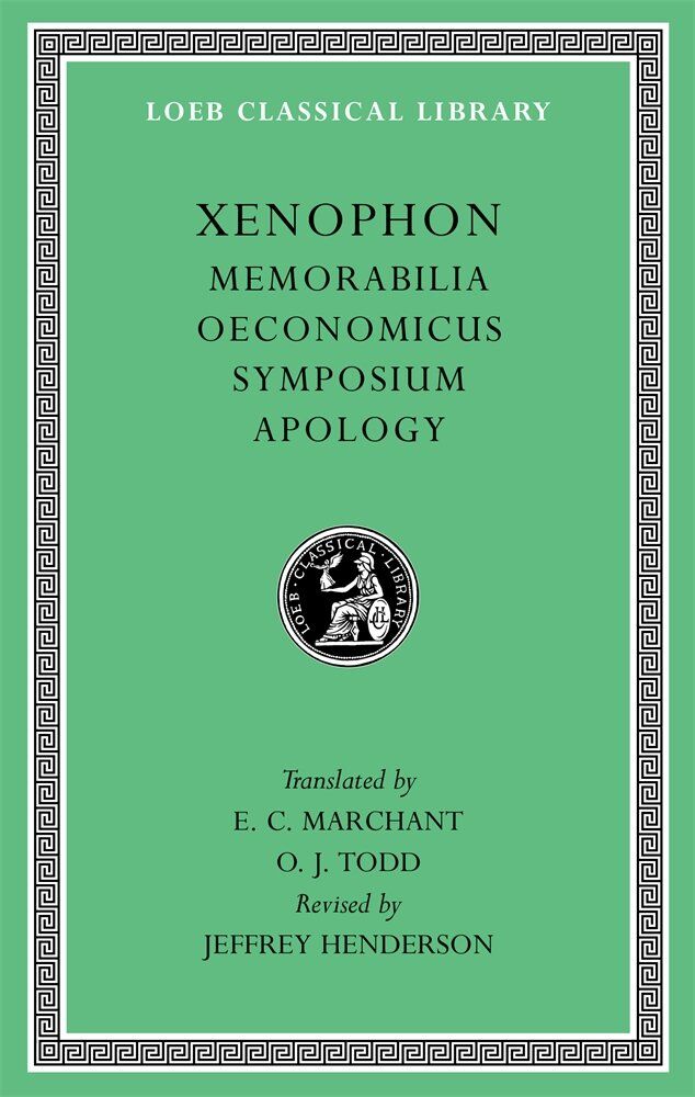 L 168 Memorabilia. Oeconomicus. Symposium. Apology