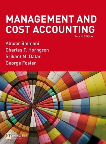 Management and Cost Accounting