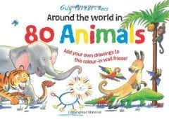 Around the World in 80 Animals: Add Your Own Drawings to This Colour-in-wall Frieze!