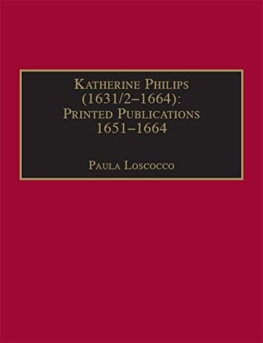 Katherine Philips (1631/2-1664) volume 1