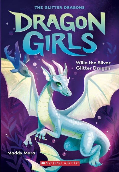 Willa the Silver Glitter Dragon 2