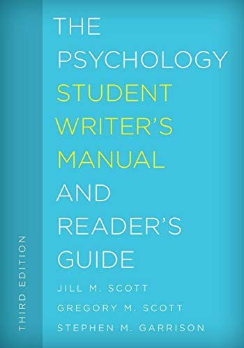 Psychology Student Writer's Manual and Reader's Guide