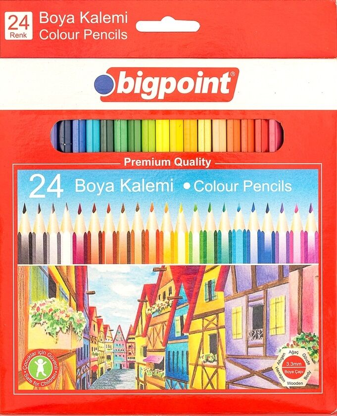 Bigpoint Kuru Boya Kalemi 24 Renk