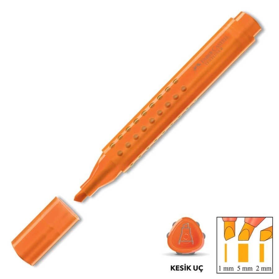 Faber Castell 1543 Grip Fosforlu Kalem Turuncu