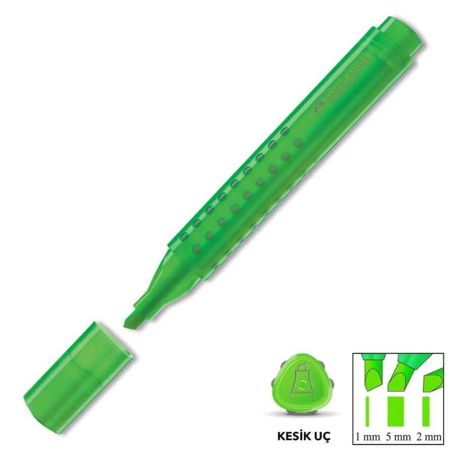 Faber Castell 1543 Grip Fosforlu Kalem Yeşil