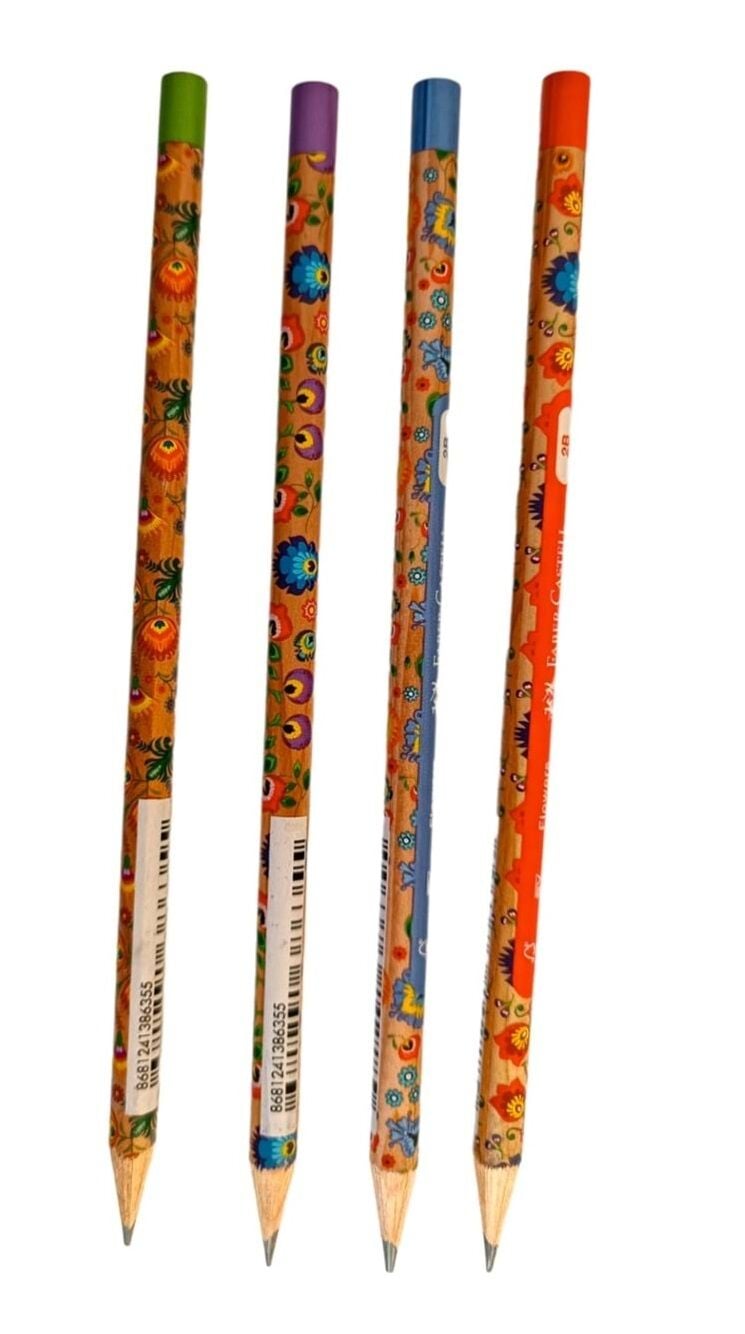 Faber Castell Flowers Kurşun Kalem 2B